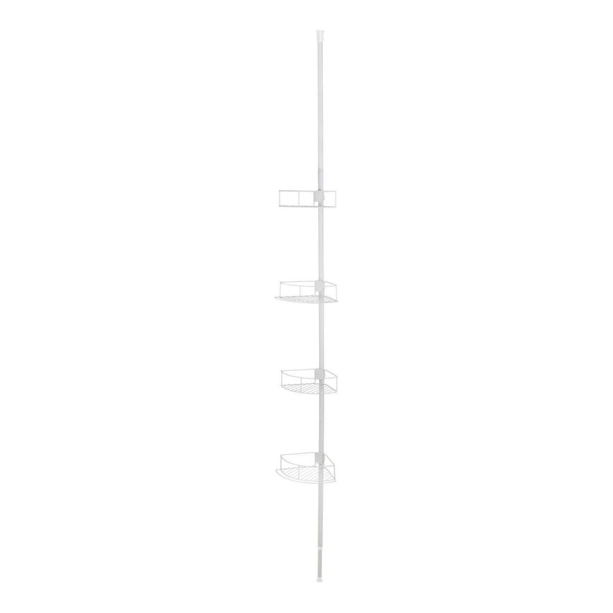 WENKO 26015100 - Prateleira de canto DOLCEDO 31x230 cm inox/branco