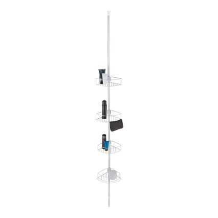 WENKO 26015100 - Prateleira de canto DOLCEDO 31x230 cm inox/branco