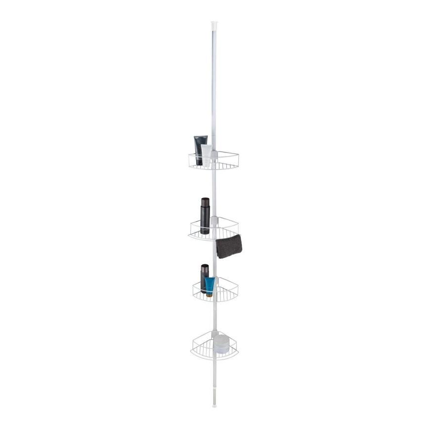 WENKO 26015100 - Prateleira de canto DOLCEDO 31x230 cm inox/branco