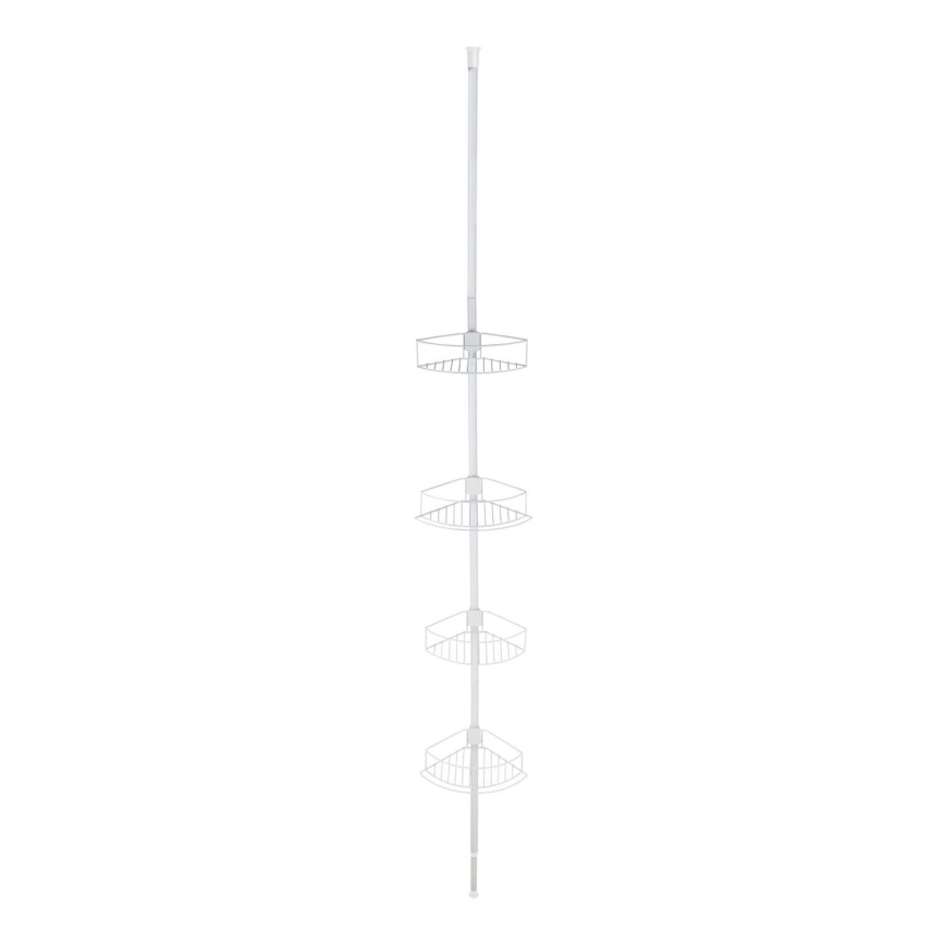 WENKO 26015100 - Prateleira de canto DOLCEDO 31x230 cm inox/branco