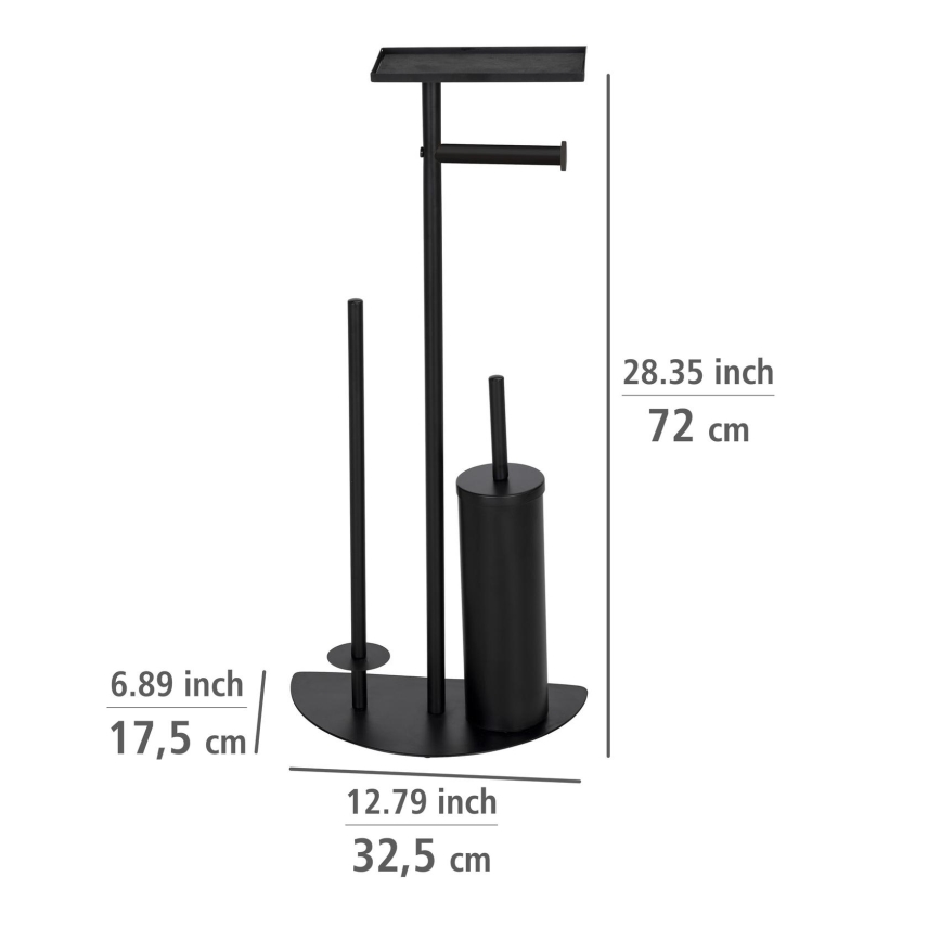 WENKO 26060100 - Conjunto WC COSENZA 32,5x72 cm preto