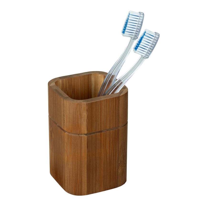 WENKO 26101100 - Suporte para escovas de dentes SERRO 7,5x11 cm castanho