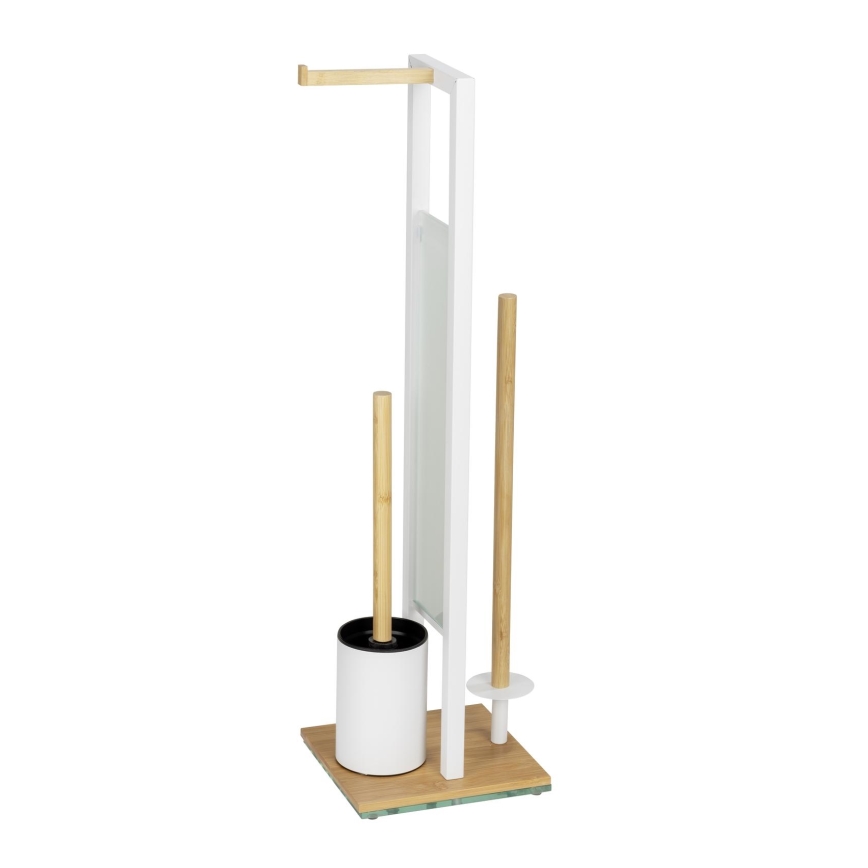 WENKO 26214100 - Conjunto para WC RIVALTA 18x70 cm castanho/branco