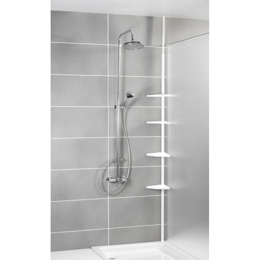 WENKO 3201010100 - Elemento de canto COMPACT 26x195 cm branco