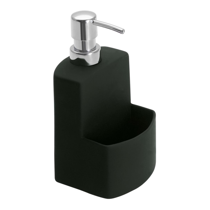 WENKO 3620117800 - Dispensador de sabão FESTIVAL 10x18 cm preto