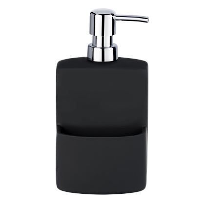 WENKO 3620117800 - Dispensador de sabão FESTIVAL 10x18 cm preto