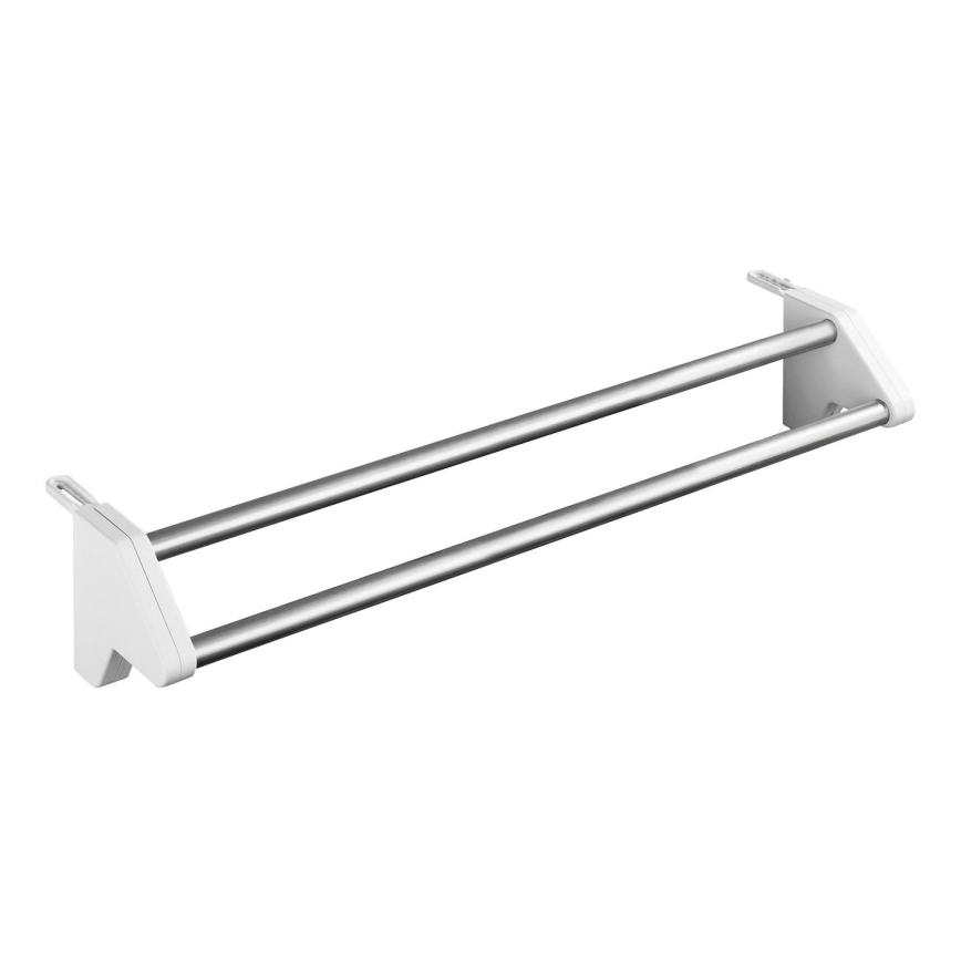 WENKO 3703100 - Estendal de roupa TWIN 60x13 cm prateado/branco