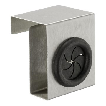 WENKO 4368060100 - Gancho PUSH 5x6 cm prateado/preto
