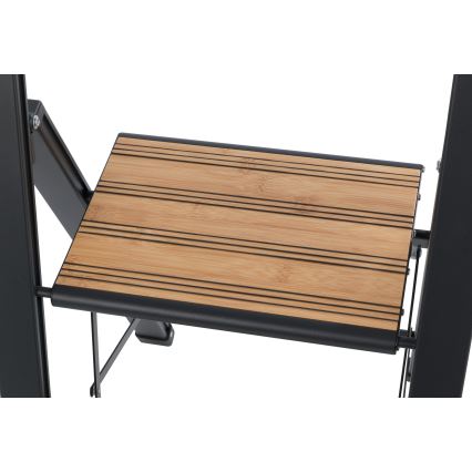 WENKO 50482100 - Escadote ALU-DESIGN 44x101 cm preto