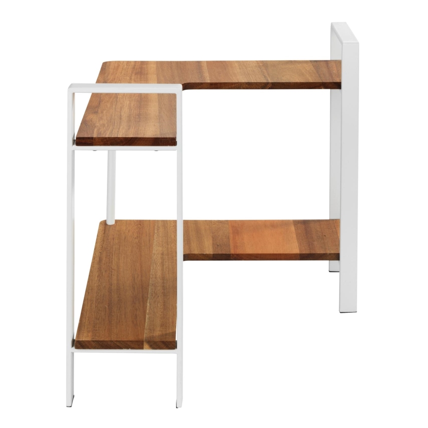 WENKO 53025100 - Prateleira LOUISA 30x33 cm branca/castanha