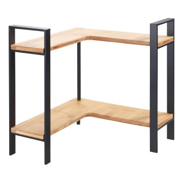 WENKO 53028100 - Prateleira LOU 30 x 33 cm preta/castanha