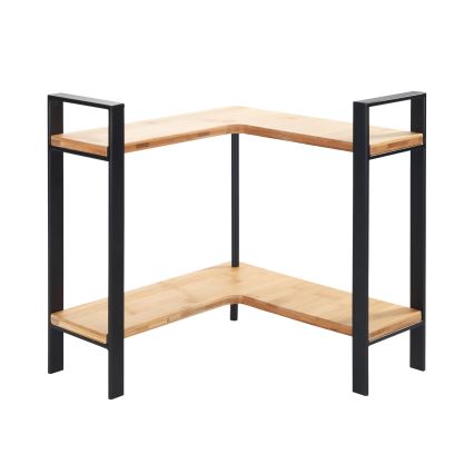 WENKO 53028100 - Prateleira LOU 30 x 33 cm preta/castanha