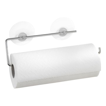 WENKO 53130100 - Suporte para panos de cozinha STATIC-LOC 30x8,5 cm prateado/transparente