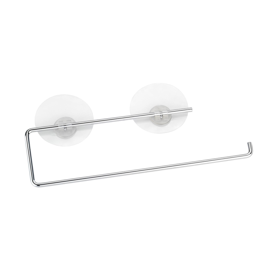 WENKO 53130100 - Suporte para panos de cozinha STATIC-LOC 30x8,5 cm prateado/transparente