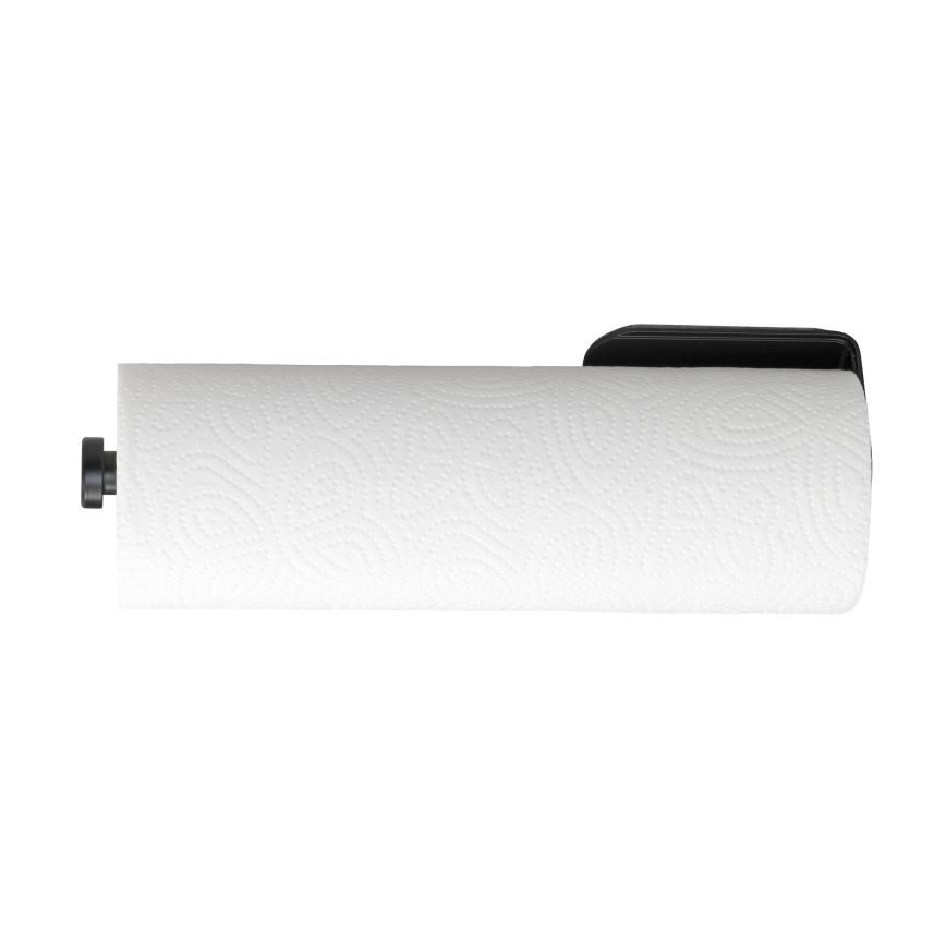 WENKO 53214100 - Suporte para rolo NIO 27,5x7 cm preto