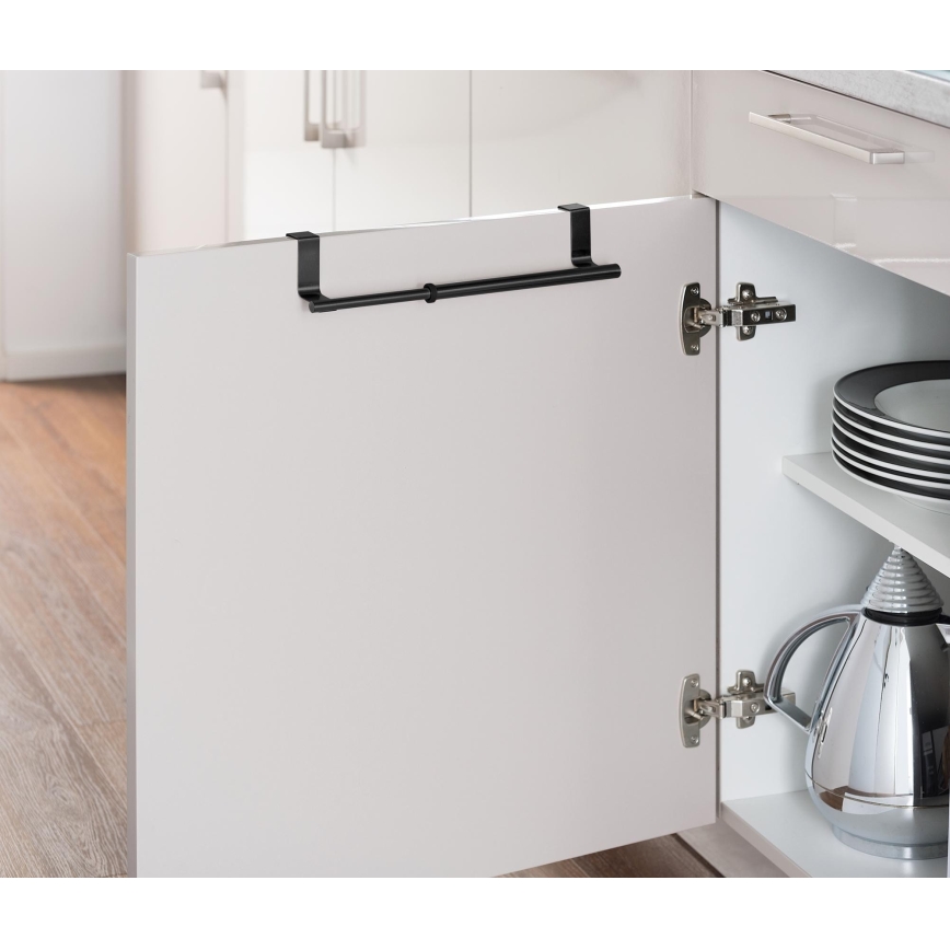 WENKO 53247100 - Suporte para toalhas 7x6 cm inox/preto