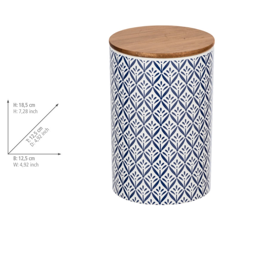 WENKO 54096100 - Caixa LORCA 12,5x18,5 cm multicolorida/castanha/cinzenta