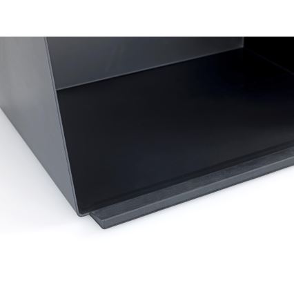 WENKO 54098100 - Caixa para pão KUBO 35x26,5 cm preto/castanho