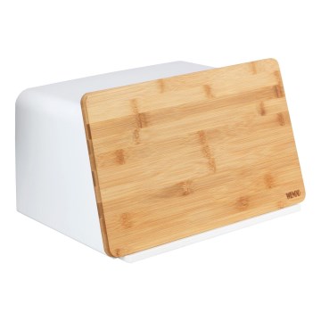 WENKO 54099100 - Caixa para pão KUBO 35x26,5 cm branco/marrom