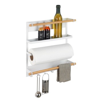 WENKO 54113100 - Organizador MAGNA 33x34 cm branco/castanho/preto