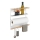 WENKO 54113100 - Organizador MAGNA 33x34 cm branco/castanho/preto
