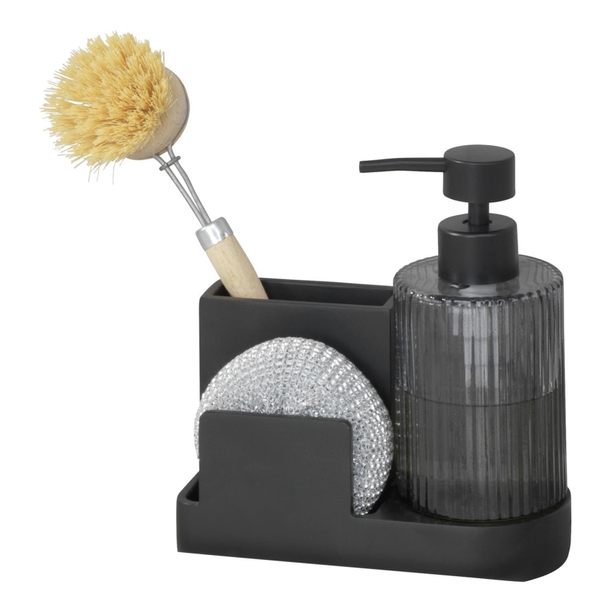 WENKO 54654100 - Organizador PINA 16x17 cm preto