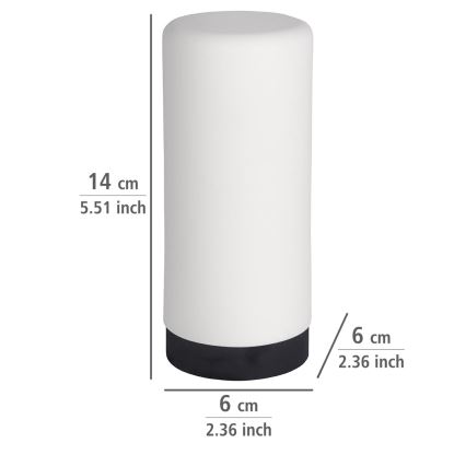 WENKO 54670100 - Dispensador EASY SQUEEZ-E 6x14 cm branco/preto