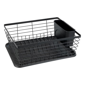 WENKO 54766100 - Escorredor de loiça BLACK OUTDOOR KITCHEN 36x30 cm preto/preto