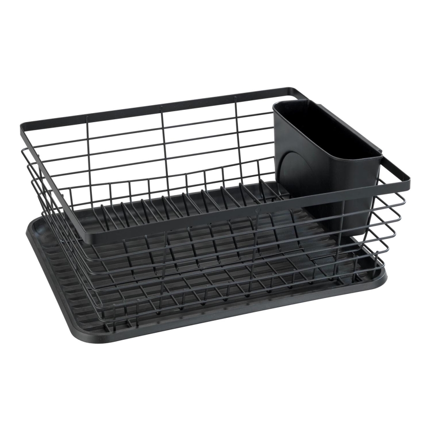 WENKO 54766100 - Escorredor de loiça BLACK OUTDOOR KITCHEN 36x30 cm preto/preto