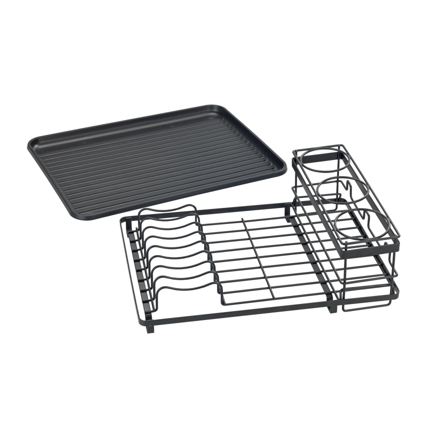 WENKO 54798100 - Escorredor de louça AMY 42,5 x 31,5 cm preto