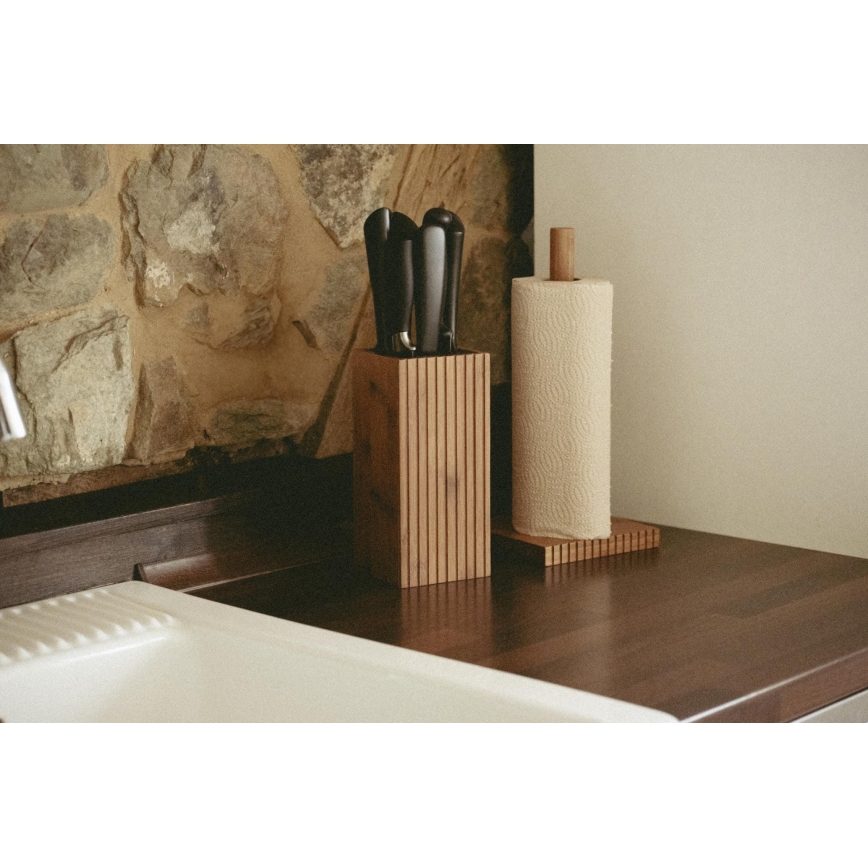 WENKO 54946100 - Porta-rolo MERA 15x33 cm castanho