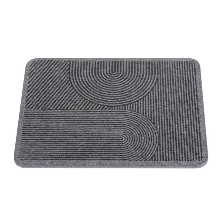 WENKO 54955100 - Tapete de secagem DAMON 40x30 cm diatomita/cinzento