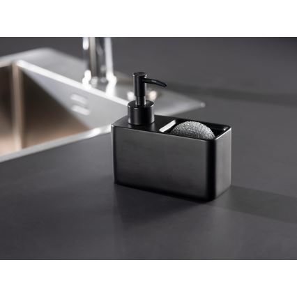 WENKO 55076100 - Dispensador de sabão BLACK OUTDOOR KITCHEN 14,5x14,3 cm preto