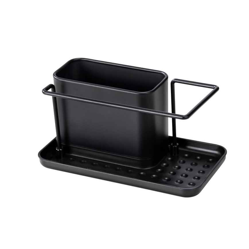 WENKO 55078100 - Organizador BLACK OUTDOOR KITCHEN 21x12 cm inox/preto
