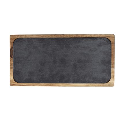 WENKO 55103100 - Tábua de cortar BLACK OUTDOOR KITCHEN 30 x 15 cm castanho/cinza