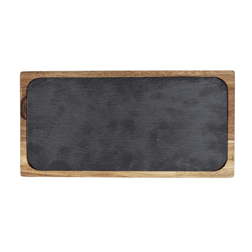WENKO 55103100 - Tábua de cortar BLACK OUTDOOR KITCHEN 30 x 15 cm castanho/cinza