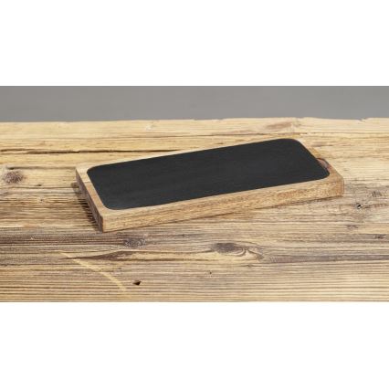 WENKO 55103100 - Tábua de cortar BLACK OUTDOOR KITCHEN 30 x 15 cm castanho/cinza