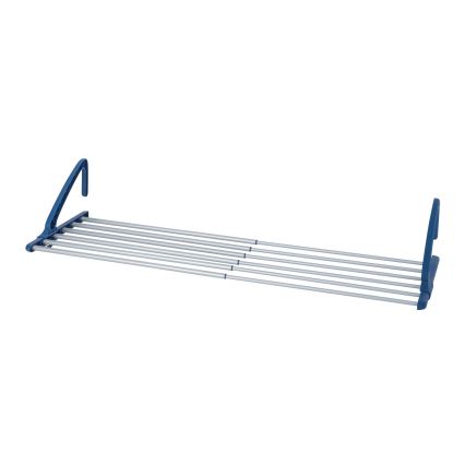 WENKO 63005800 - Estendal de roupa 37,5x21 cm aço inoxidável/prateado/azul
