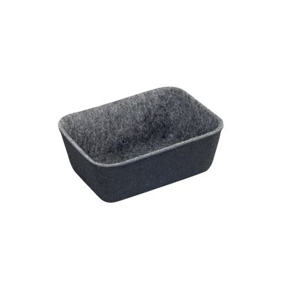 WENKO 64502100 - Organizador de gaveta FELT 28,5x20 cm cinza