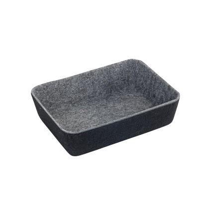 WENKO 64502100 - Organizador de gaveta FELT 28,5x20 cm cinza