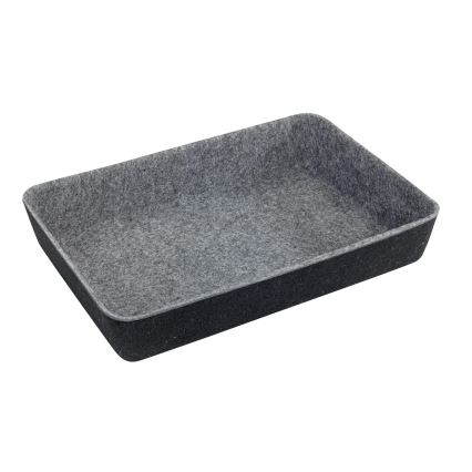WENKO 64502100 - Organizador de gaveta FELT 28,5x20 cm cinza
