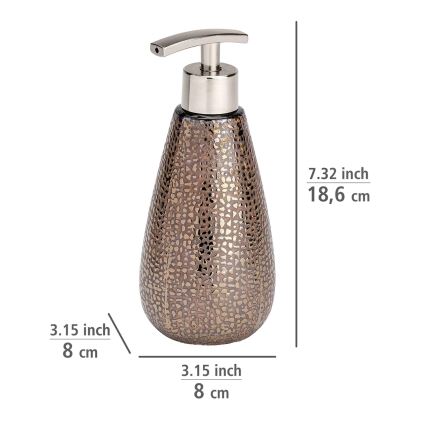 WENKO 69109800 - Conjunto para casa de banho MARRAKESH 12,5x41 cm castanho