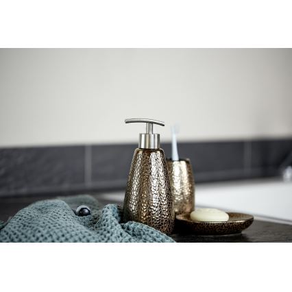 WENKO 69109800 - Conjunto para casa de banho MARRAKESH 12,5x41 cm castanho