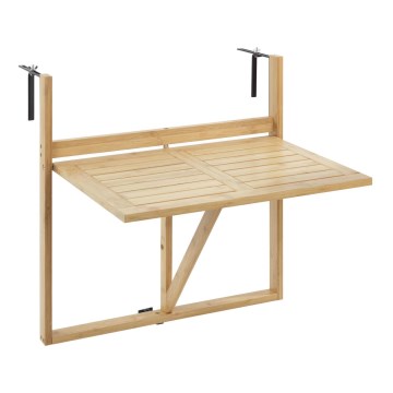 WENKO 69806800 - Mesa WAIKIKI 64x65 cm branca/castanha