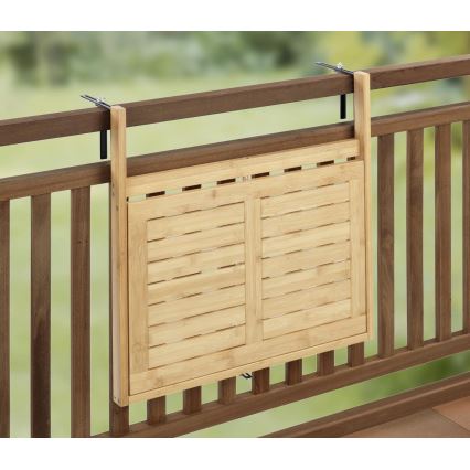 WENKO 69806800 - Mesa WAIKIKI 64x65 cm branca/castanha