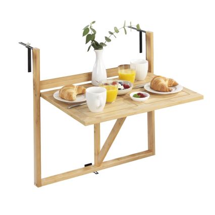 WENKO 69806800 - Mesa WAIKIKI 64x65 cm branca/castanha