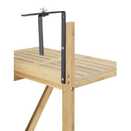 WENKO 69806800 - Mesa WAIKIKI 64x65 cm branca/castanha