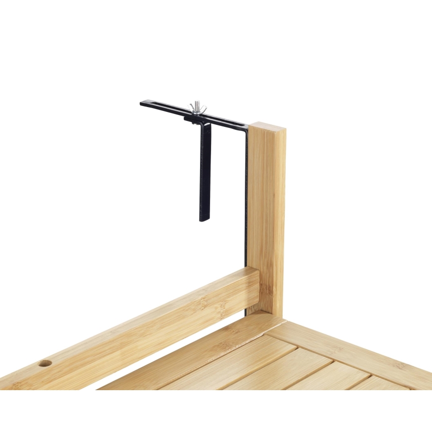 WENKO 69806800 - Mesa WAIKIKI 64x65 cm branca/castanha