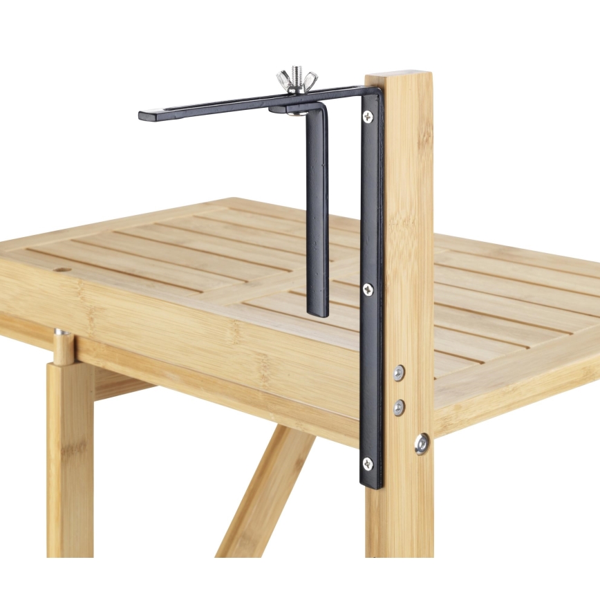 WENKO 69806800 - Mesa WAIKIKI 64x65 cm branca/castanha
