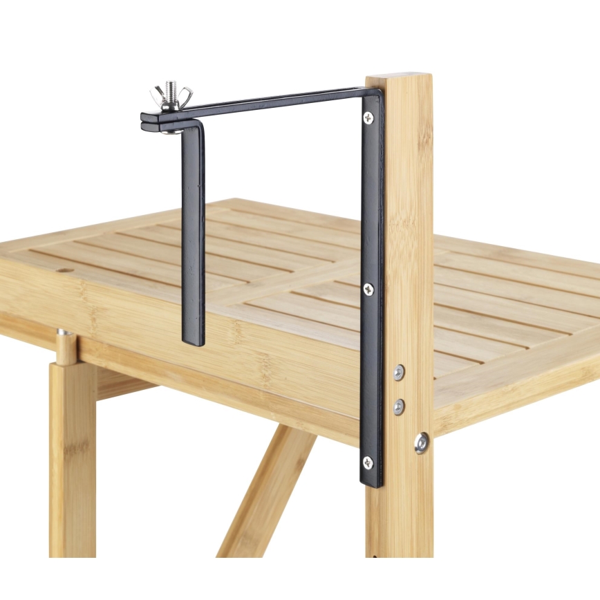 WENKO 69806800 - Mesa WAIKIKI 64x65 cm branca/castanha